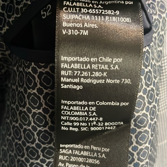 Suit set blue squares modern like new 3 times used slim fit size L pants 34X32 - Picture 8 of 8